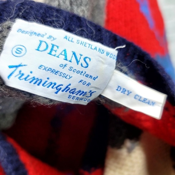 Deans of Scotland Shetland Vintage Wool Sweater - Picture 3 of 7